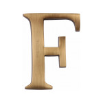Heritage Brass Letter F  - Pin Fix 51mm